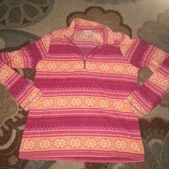 EUC WOMENS MEDIUM L.L. BEAN QUARTER ZIP JACKET - Picture 1 of 6